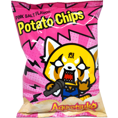 Aggretsuko Pink Salt Flavor Potato Chips 54g 12ct
