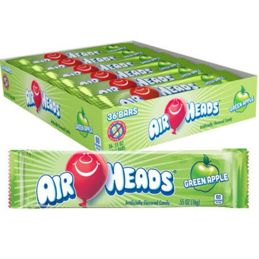 Air Heads Green Apple 0.55oz - 36ct