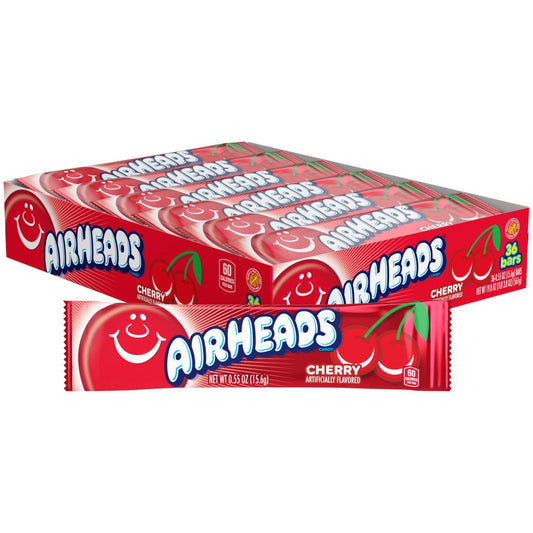 Airheads Taffy Cherry  0.55oz - 36ct