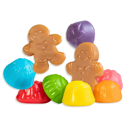 Albanese Jolly Gingerbread Bears Gummies Peg Bag 3oz 12ct