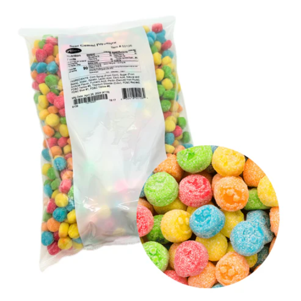 Albanese Sour Gummi Poppers 4.5lb - 1ct