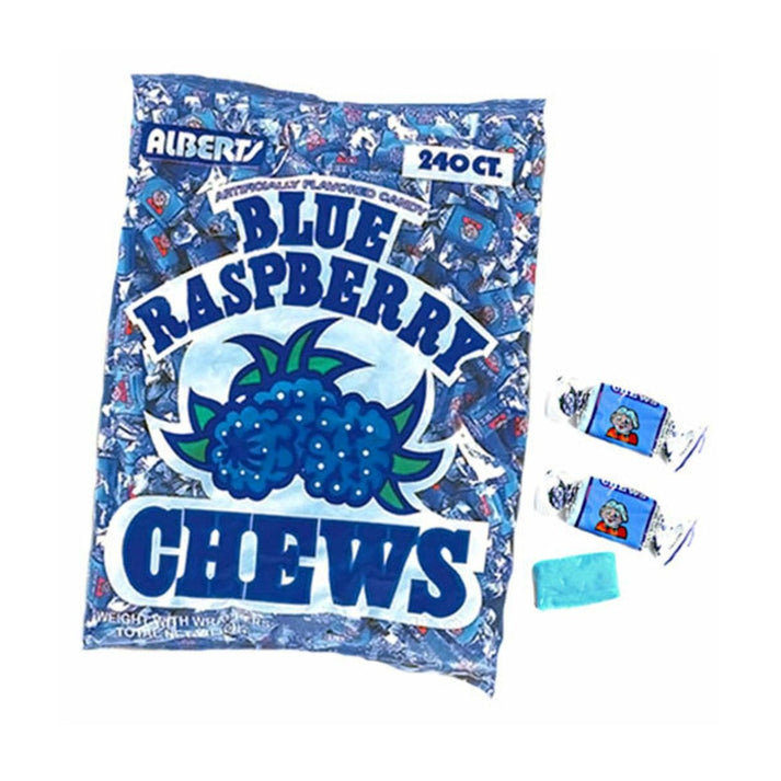 Alef Candy Raspberry Albert's Blue Raspberry Chews Candy 21.2oz -3ct – I Got Your Candy