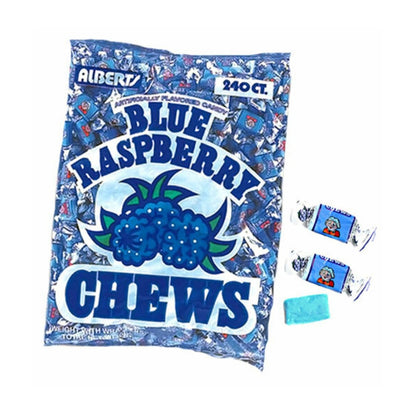 Albert's Blue Raspberry Chews Candy 21.2oz -3ct
