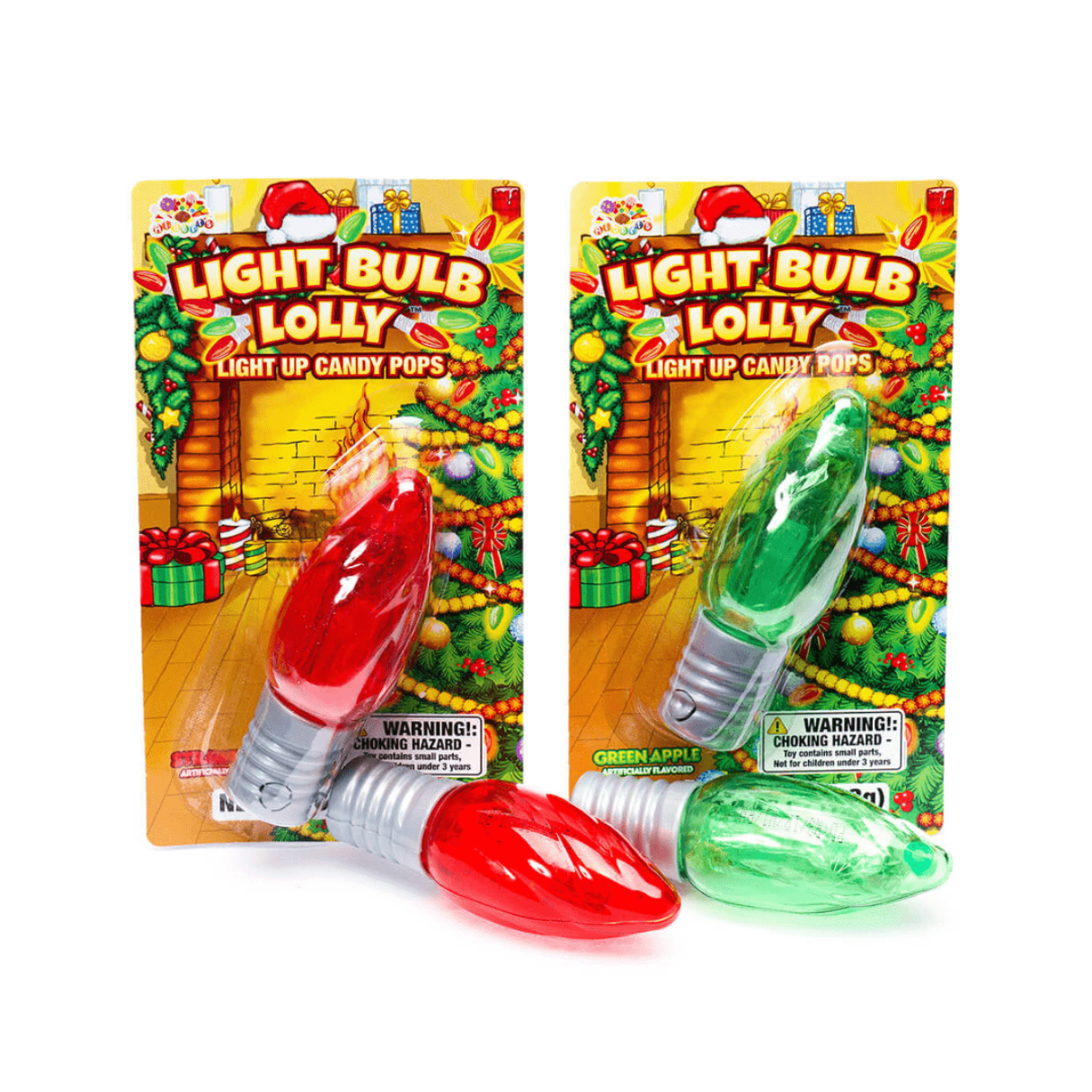Albert's Christmas Light Up Bulb Lollipops 0.42oz - 12ct
