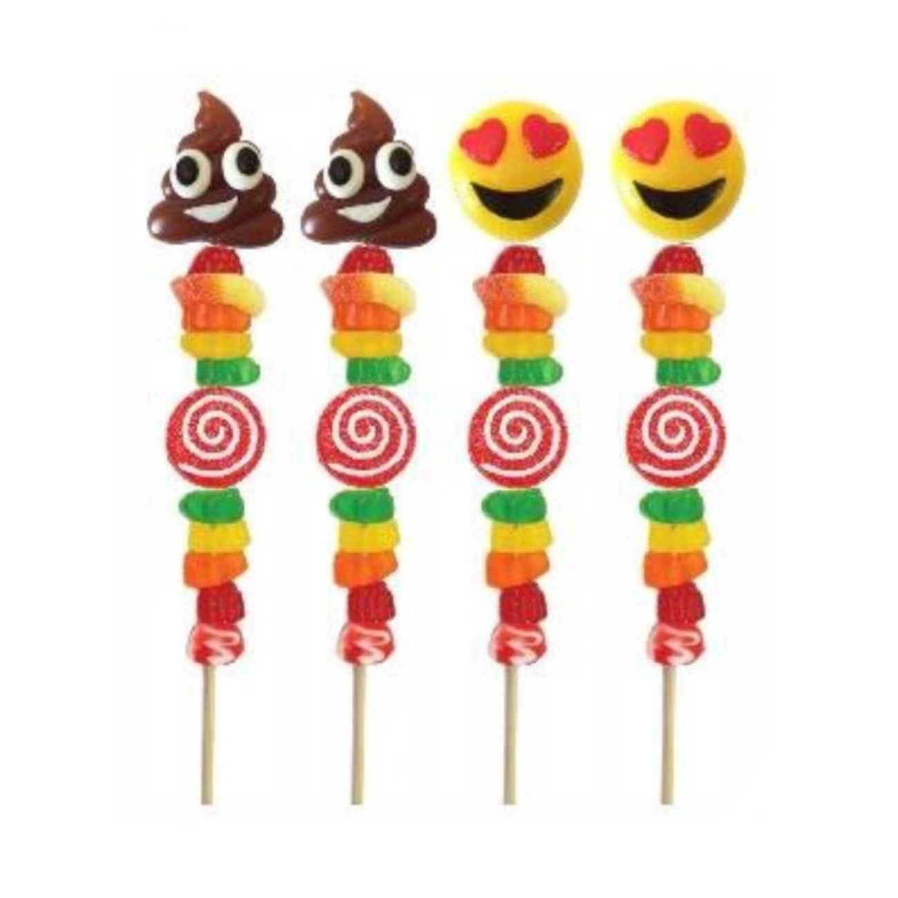 Allison's Candies Emoji Candy Kabob 2.5oz 24ct β I Got Your Candy