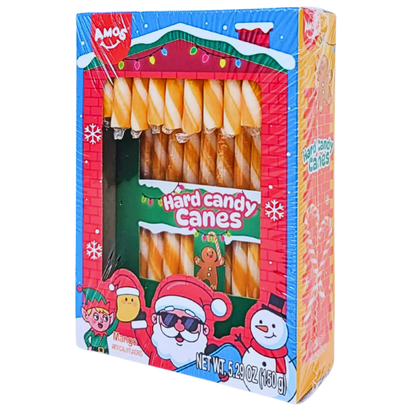 Amos Mango Hard Candy Canes 5.29oz 12ct