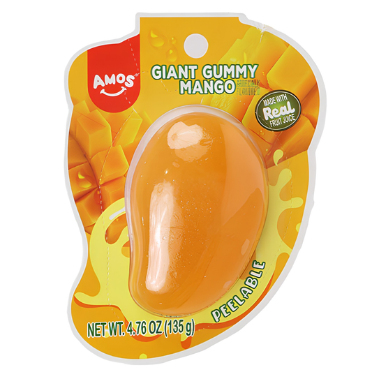 Amos Peelerz Giant Gummy Mango 4.76oz 12ct