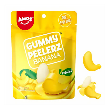 Amos Peelerz Gummy Banana 6oz - 12ct