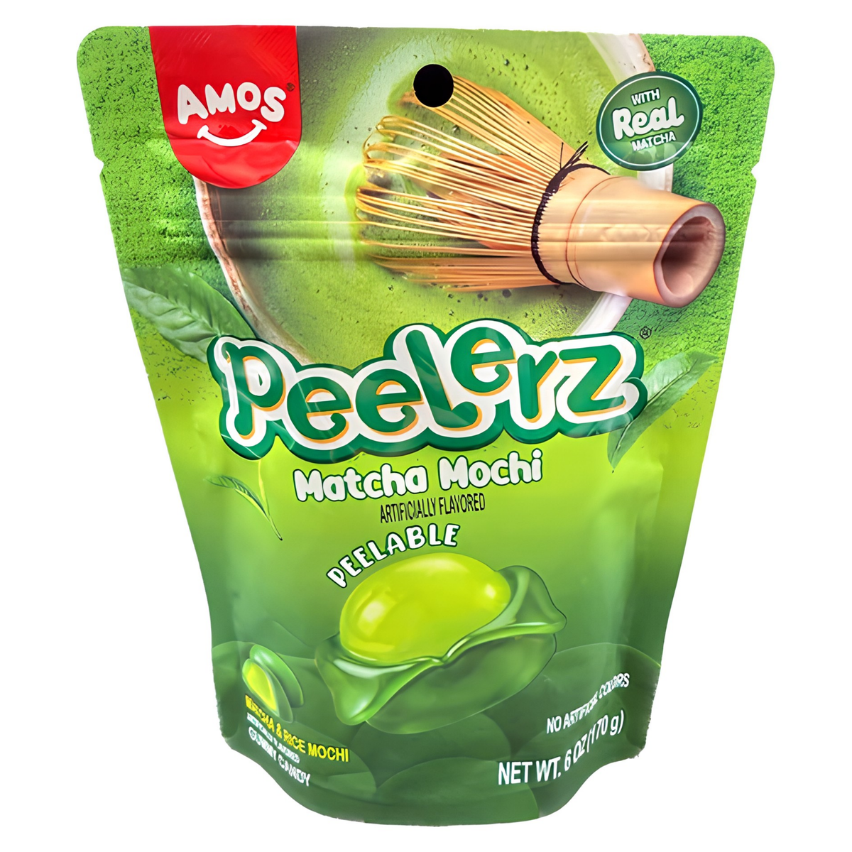 Amos Peelerz Gummy Matcha Mochi 6oz 12ct