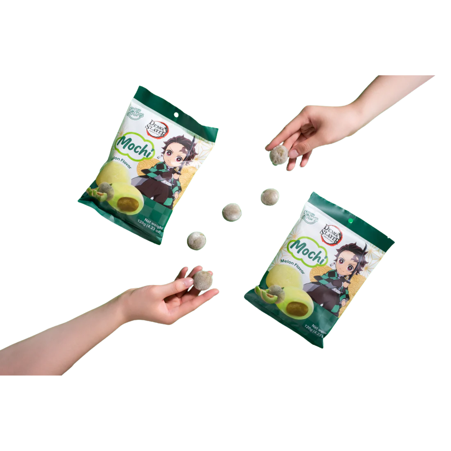 AnyYums Demon Slayer Melon Mochi 4.23oz 12ct