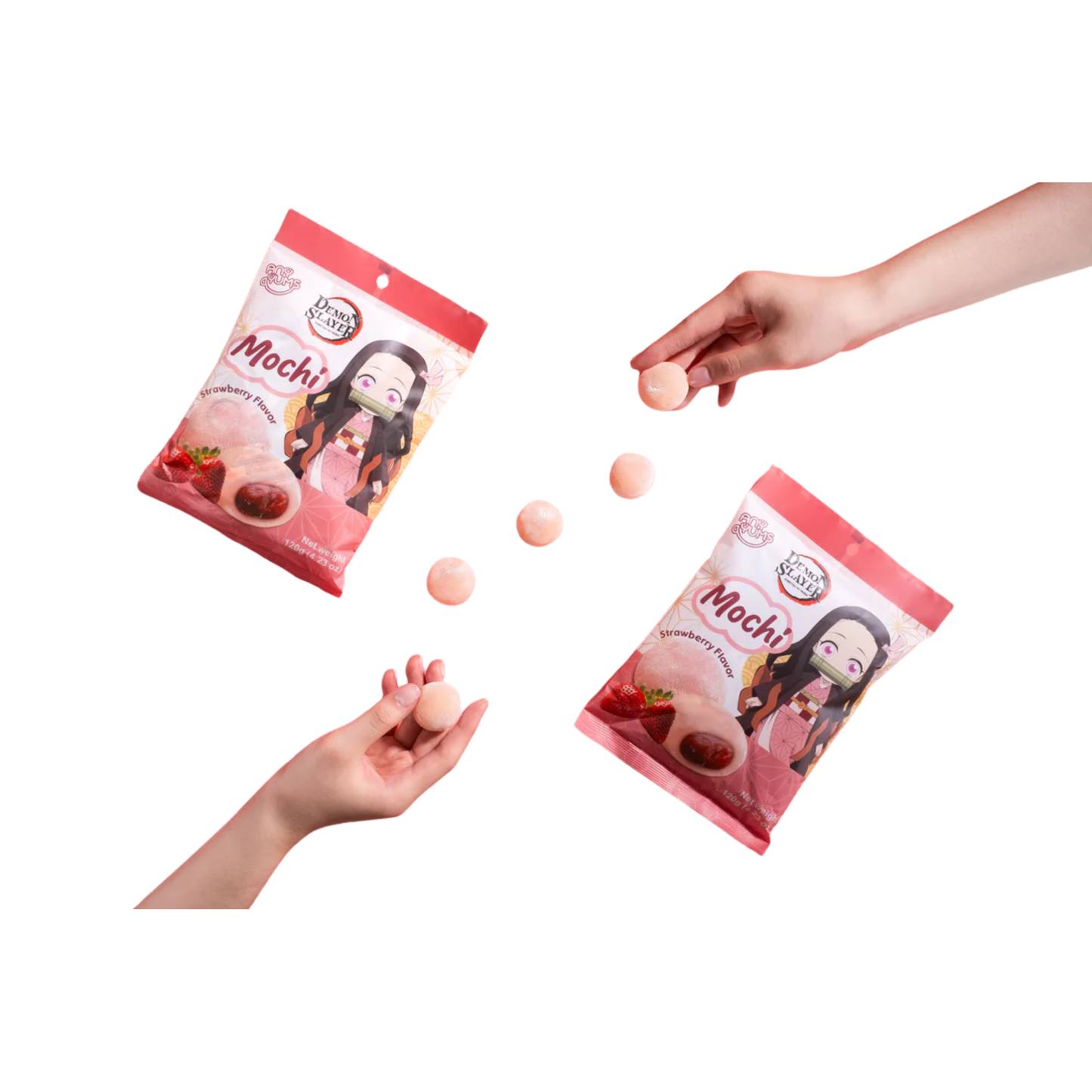 AnyYums Demon Slayer Strawberry Mochi 4.23oz 12ct