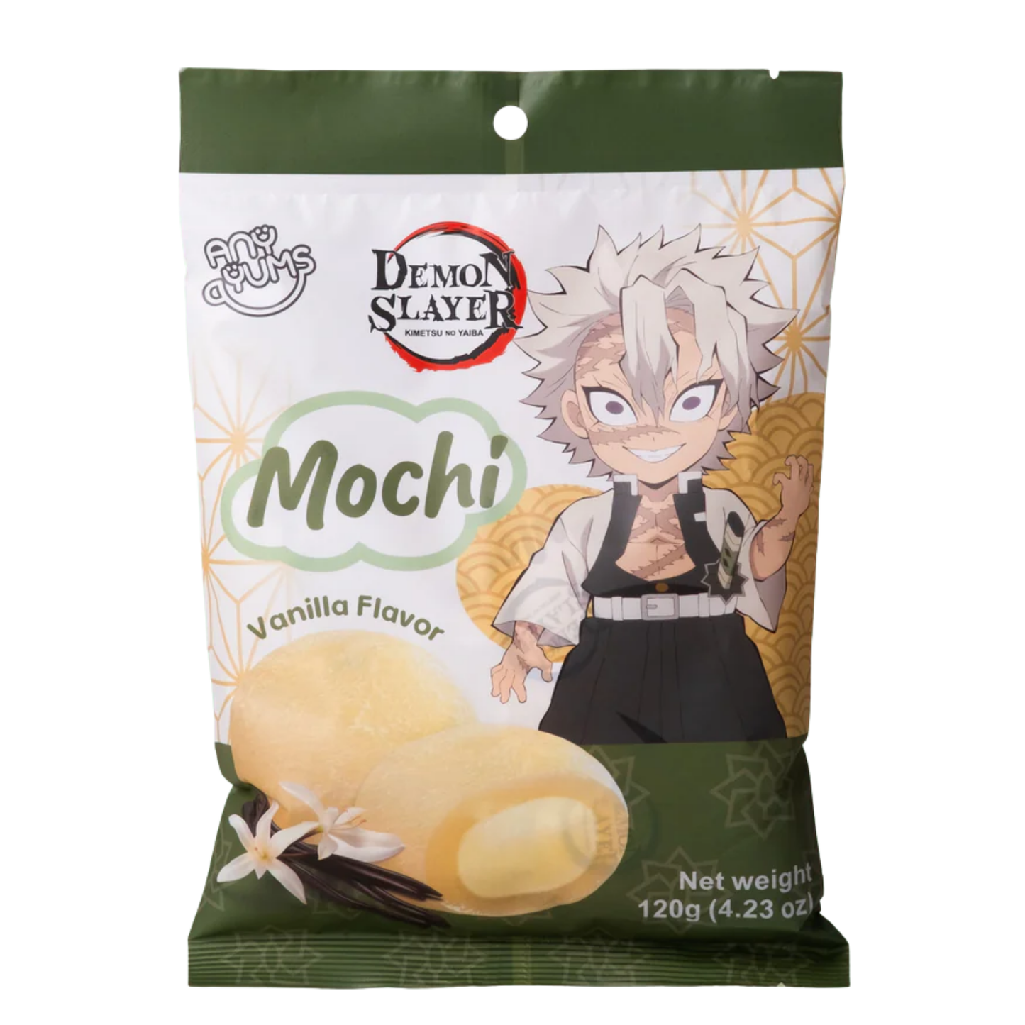 AnyYums Demon Slayer Vanilla Mochi 4.23oz 12ct