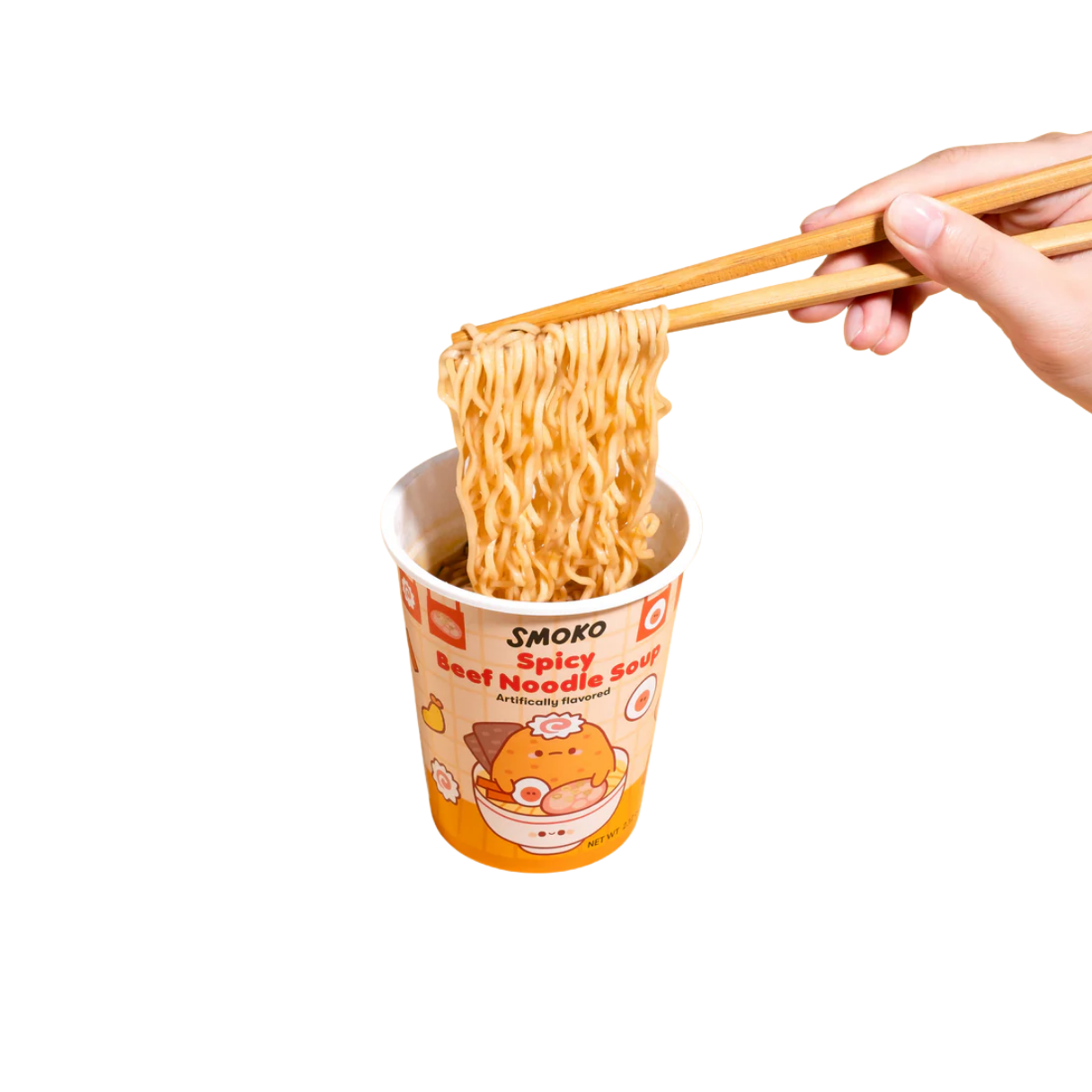 Smoko Spicy Beef Noodle Soup 2.11oz 24ct