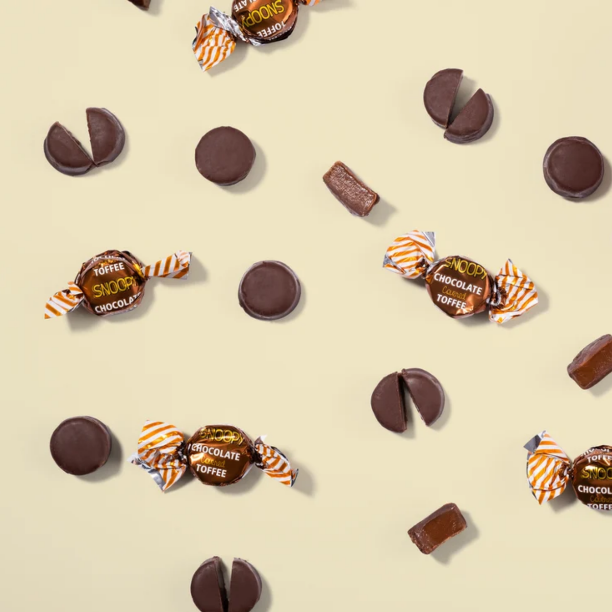 AnyYums Snoopy Toffee Candy Caramel Chocolate Flavor 5.29oz 40ct