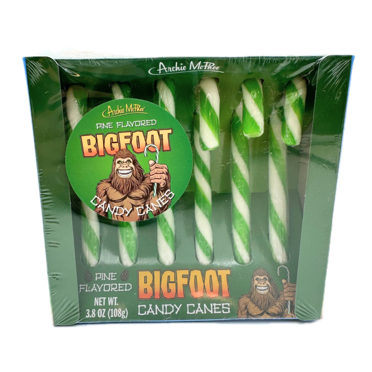 Archie McPhee Bigfoot Candy Canes 3.8oz - 12ct