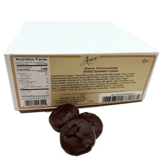 Asher's Dark Chocolate Oreo Cookies - 5lb