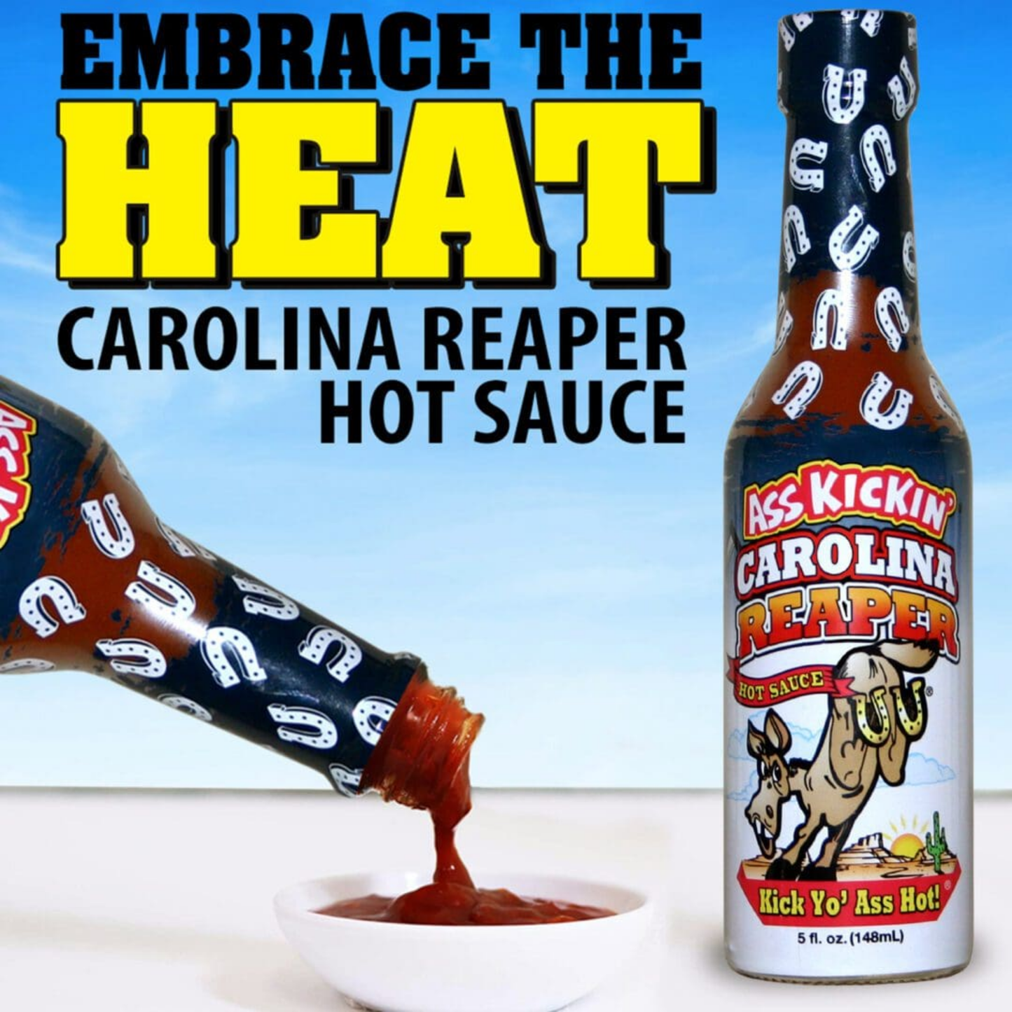 Ass Kickin Carolina Reaper Hot Sauce 12oz 12ct