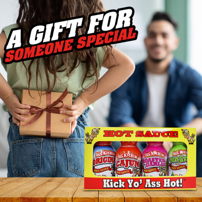 Ass Kickin Four Pack Mini Bottle Hot Sauce .75oz 12ct