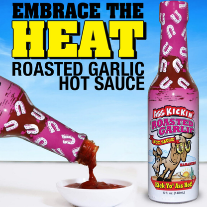 Ass Kickin Garlic Hot Sauce 12oz 12ct