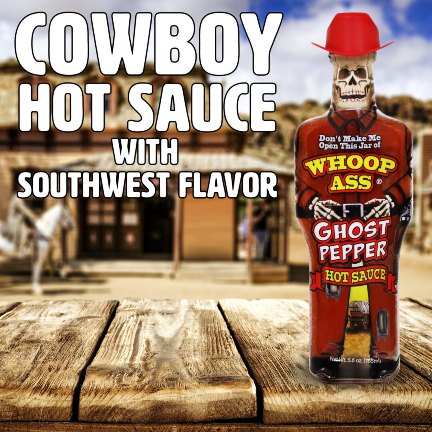 Ass Kickin Ghost Pepper Hot Sauce 12ct