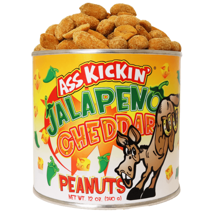 Ass Kickin Jalapeno Cheddar Nuts 12oz 12ct