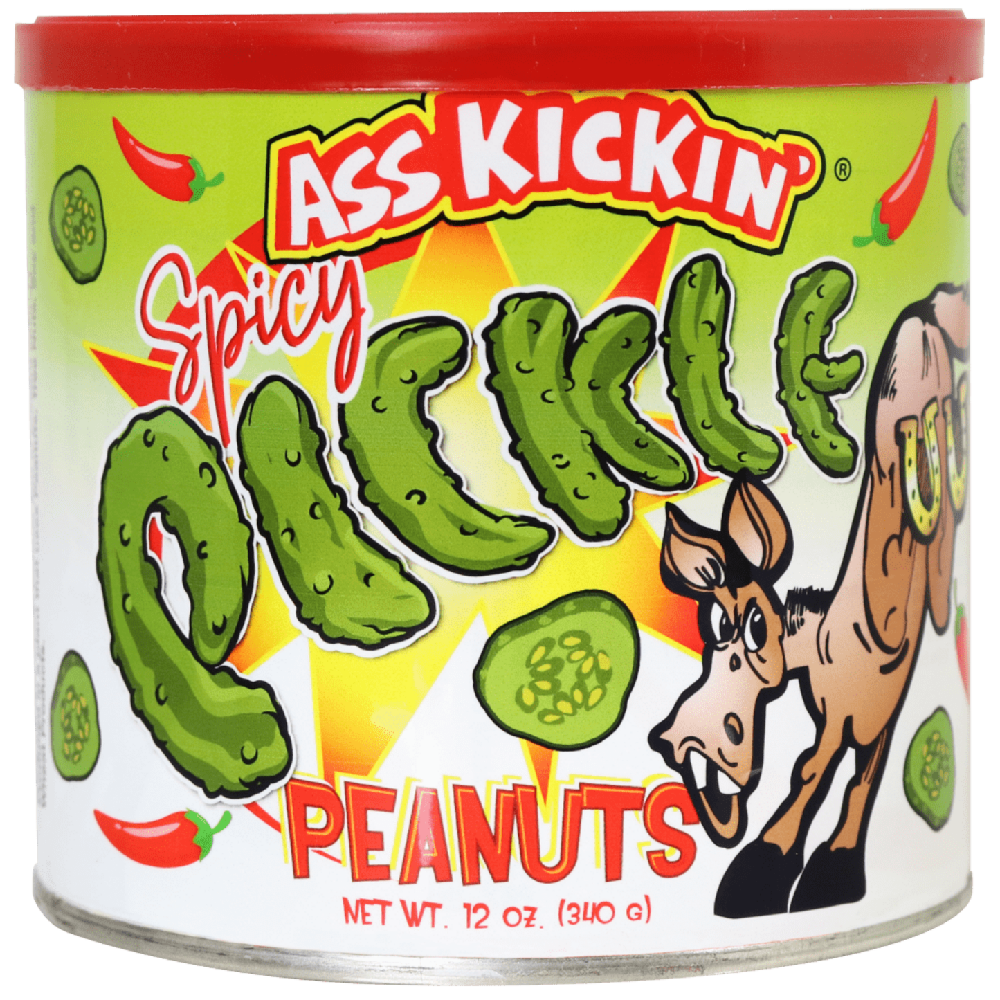 Ass Kickin Spicy Pickle Nuts 12oz 12ct