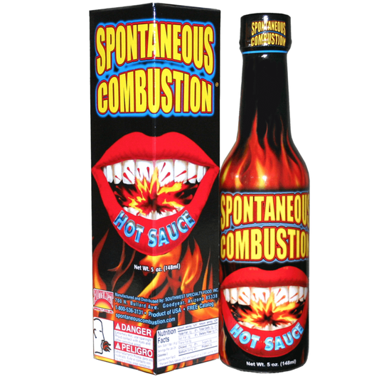 Ass Kickin Spontaneous Combustion Hot Sauce 5oz 12ct