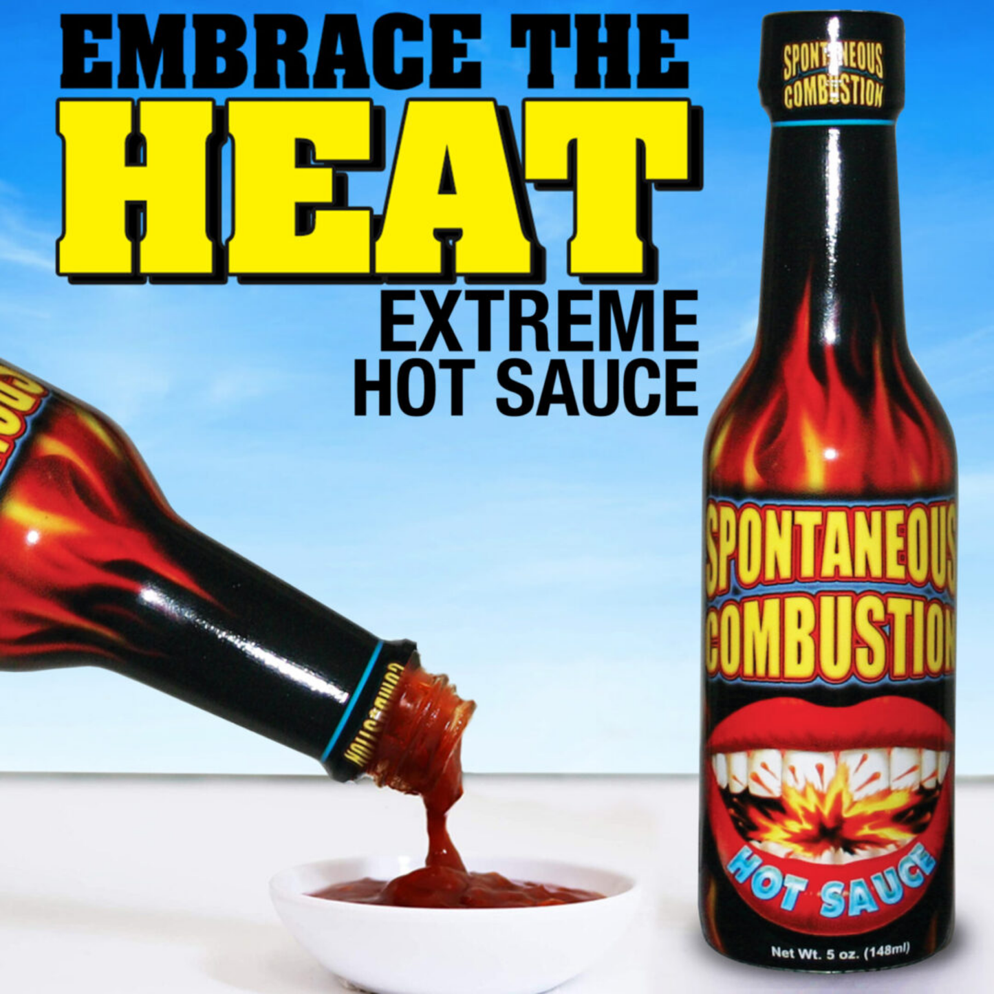 Ass Kickin Spontaneous Combustion Hot Sauce 5oz 12ct