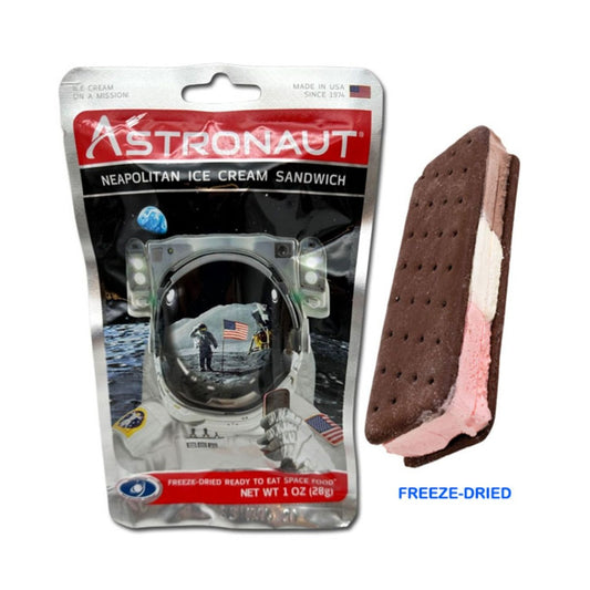 Astronaut Freeze Dried Neapolitan Ice Cream Sandwich 1oz - 12ct