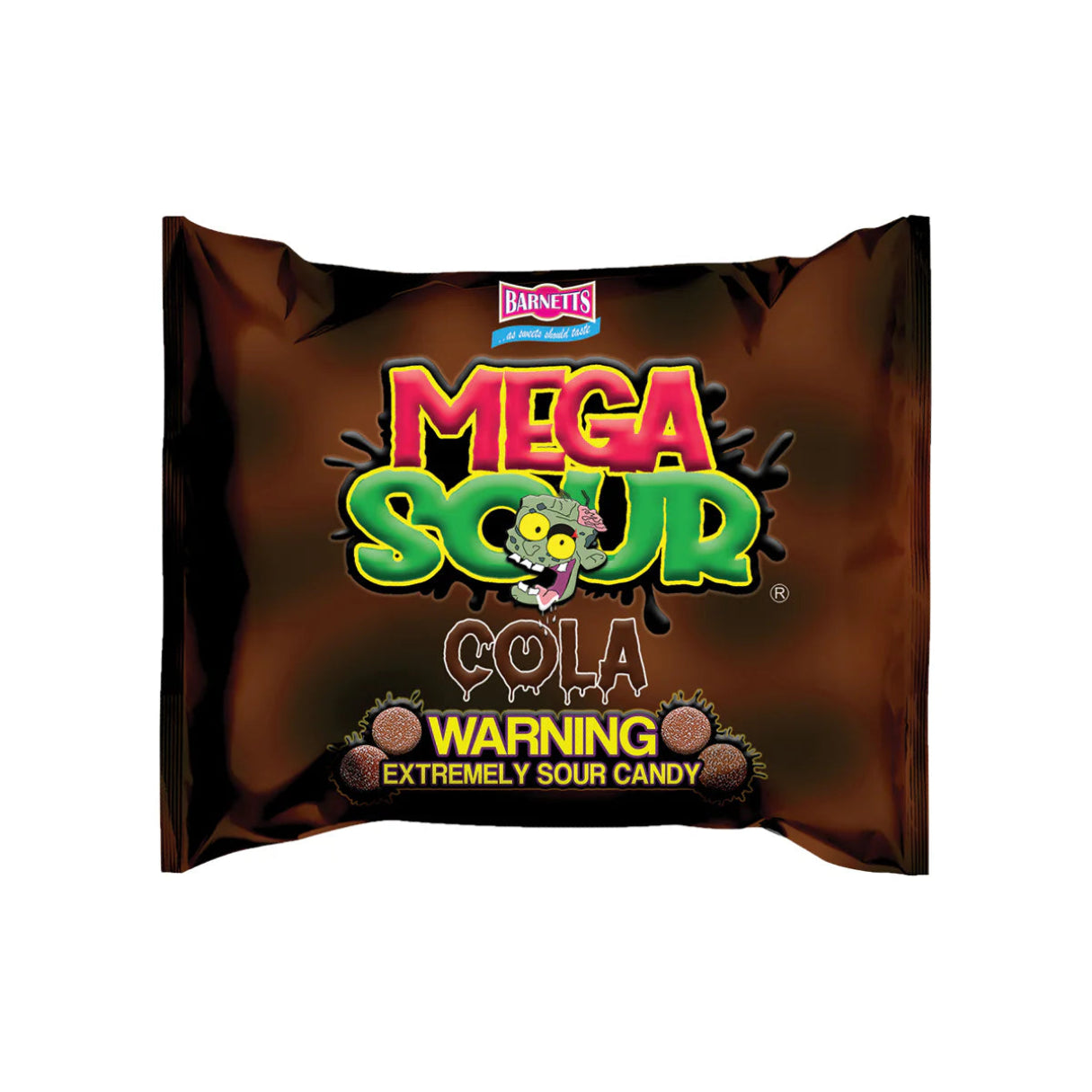 Barnetts Mega Sour Cola 104g candy bag – UK imported extreme sour candy