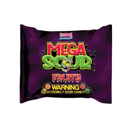 Barnetts Mega Sour Fruits Candy 104g bag – extreme sour UK import assorted fruit flavor