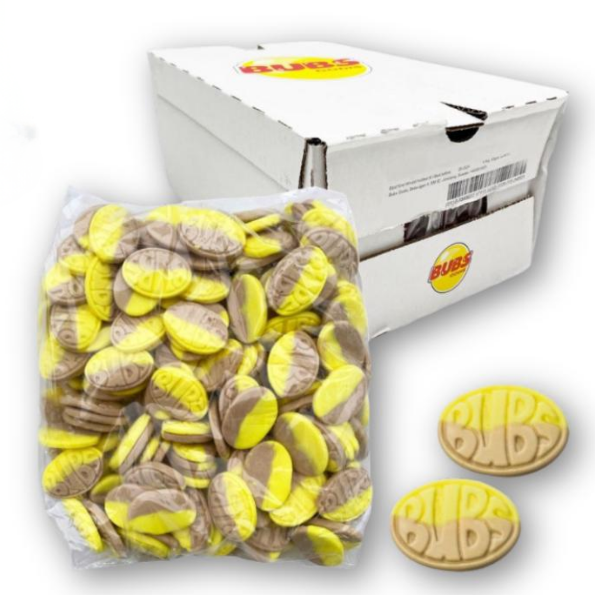 BUBS Banana Ovals Candy Bulk 6.17lb