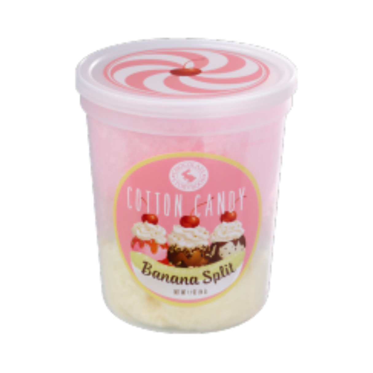 Banana Split Cotton Candy 1.75oz - 12ct