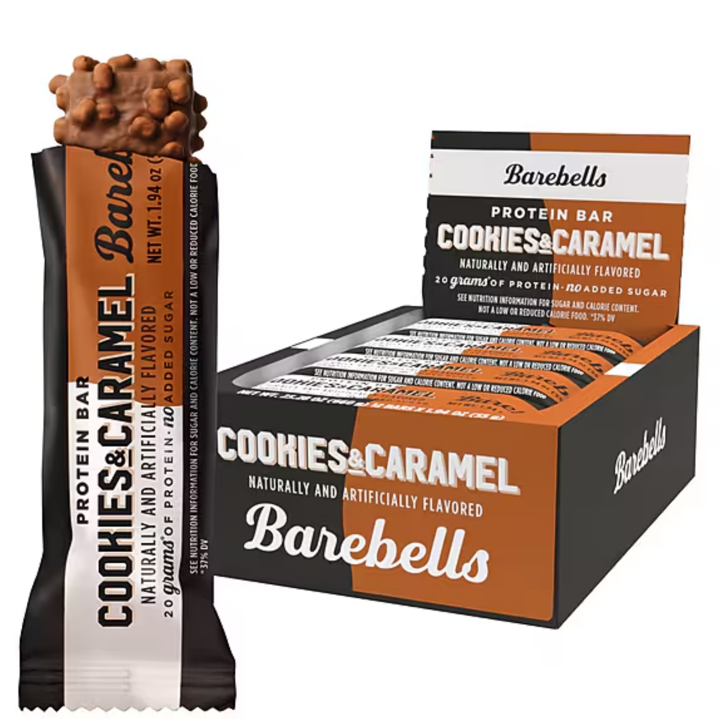 Barebells Cookies & Caramel Protein Bars 1.9oz 12ct