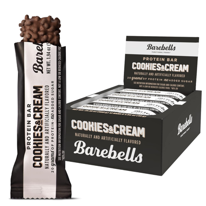 Barebells Cookies & Cream Protein Bars 1.9oz 12ct