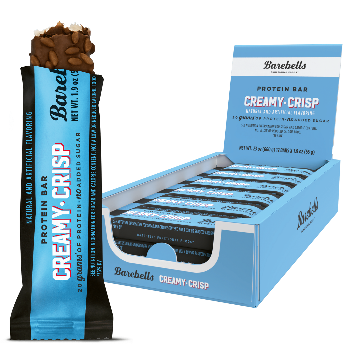 Barebells Creamy Crisp Protein Bars 1.9oz 12ct