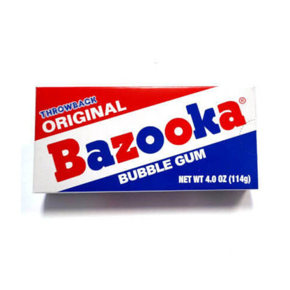 Bazooka Original Bubble Gum Theater Box 4oz - 12ct