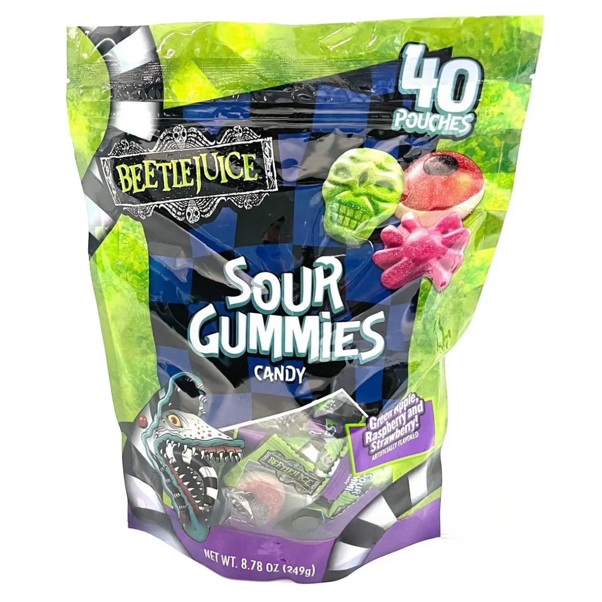 Beetlejuice Sour Gummies 40 Packs 8.78oz - 6ct