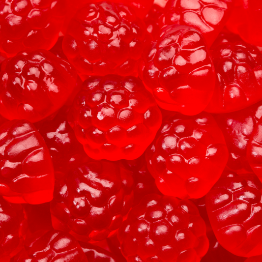 Albanese Gummi Raspberry Berry Red Bulk - 5lb