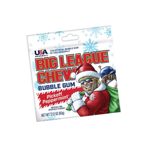 Big League Chew Pickoff Peppermint Gum 2.12oz - 12ct