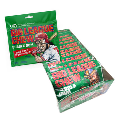 Big League Chew Wild Pitch Watermelon Gum 2.12oz - 12ct