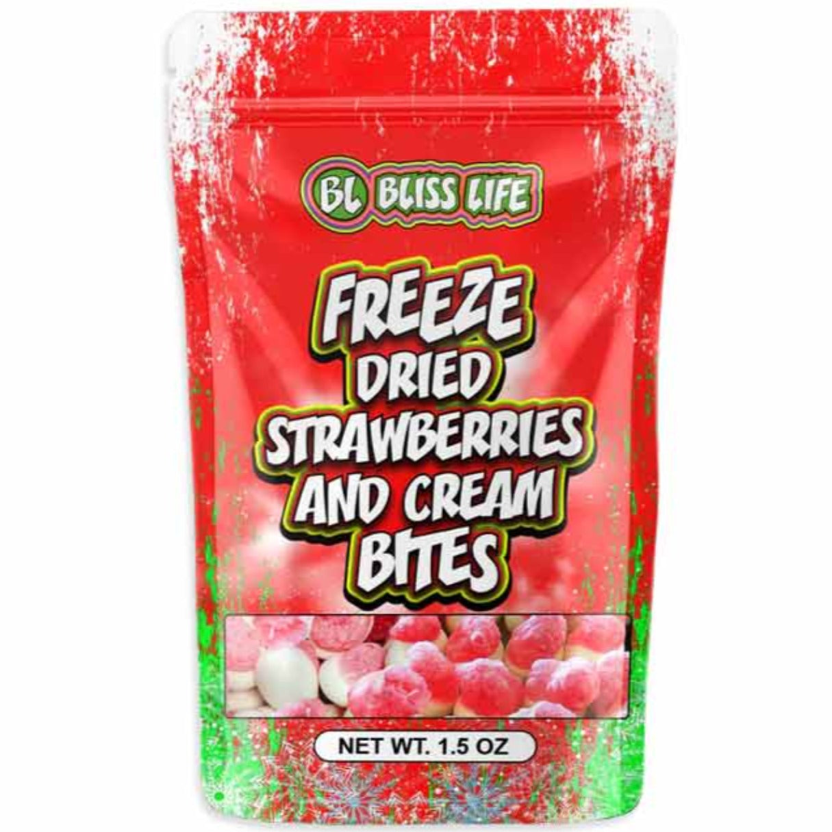 Bliss Life Freeze Dried Strawberries and Cream Bites 1.5oz - 25ct