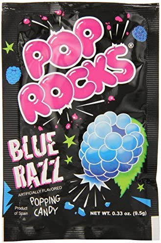 Pop Rocks Blue Razz Popping Candy .33oz - 24ct