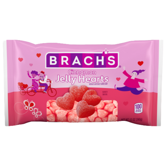 Brach's Cinnamon Jelly Hearts Candy 12oz - 12ct