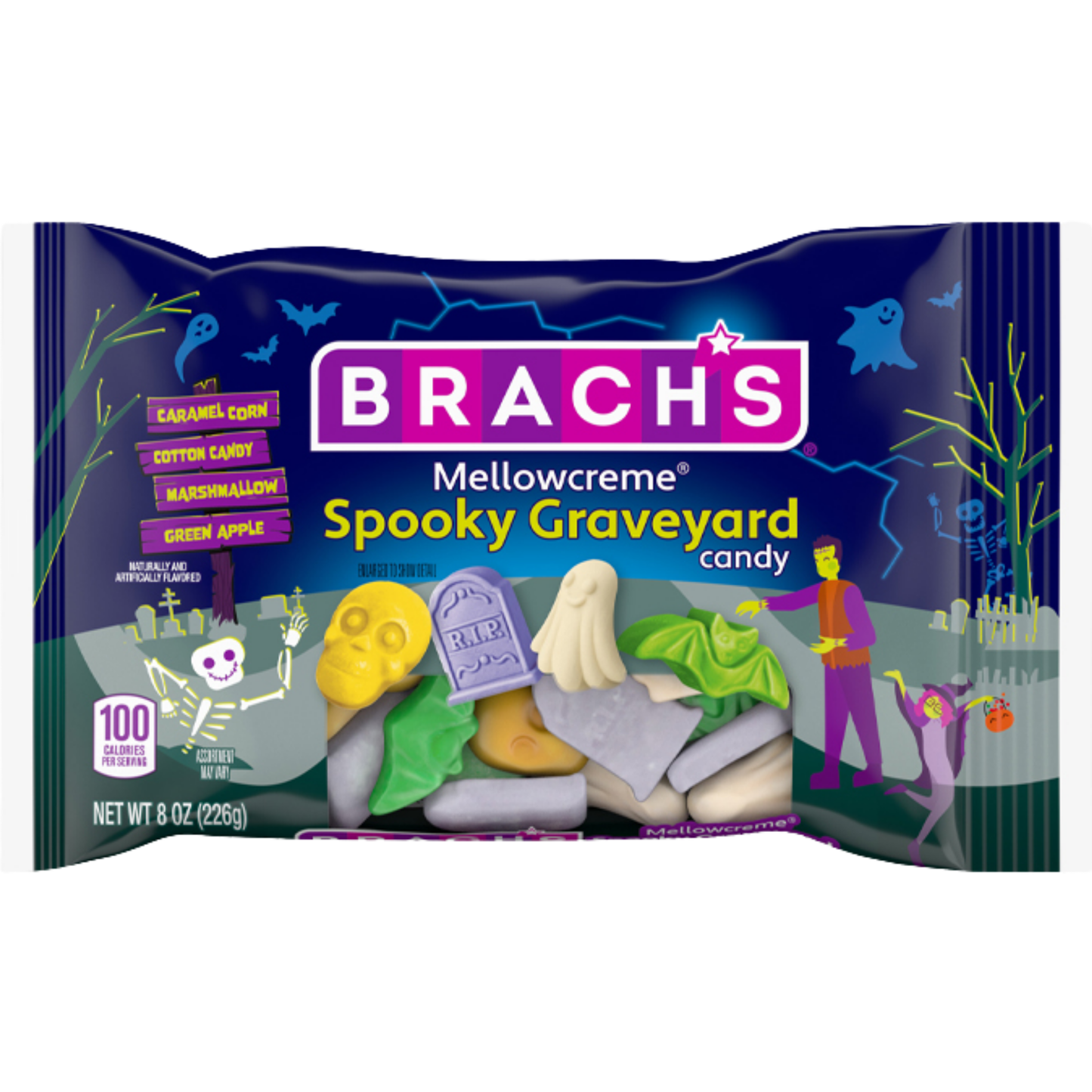 Brach's Mellowcreme Spooky Graveyard  Candy 8oz 12ct