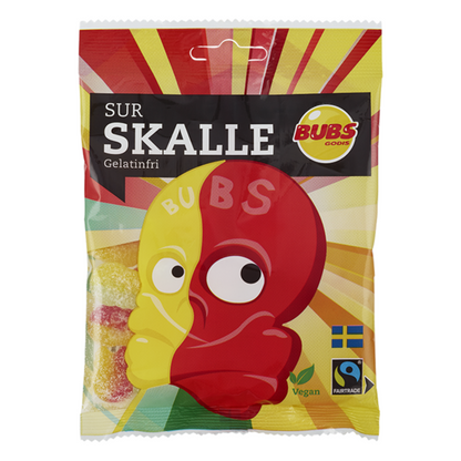 Bubs Sour Skull 90g - 16ct