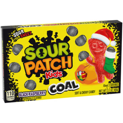 Sour Patch Christmas Coal Candy 3.1oz - 12ct