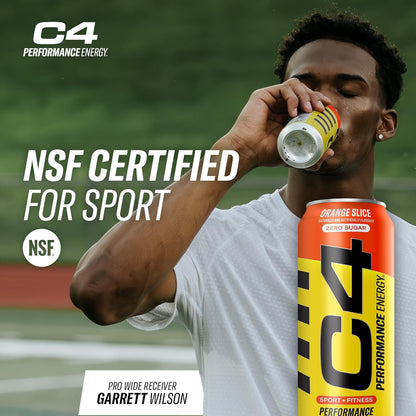 C4 Performance Energy Carbonated Orange Slice 16oz - 12ct