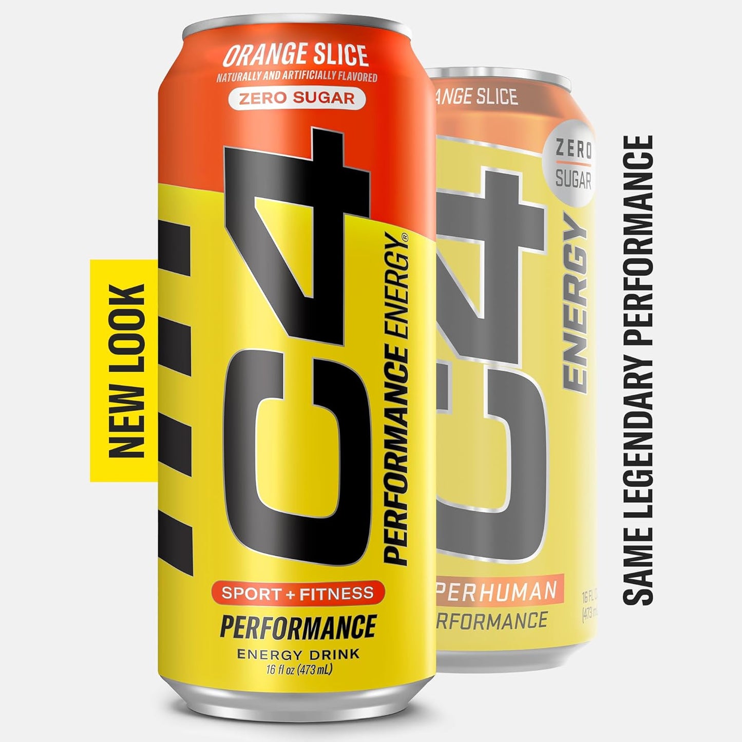 C4 Performance Energy Carbonated Orange Slice 16oz - 12ct