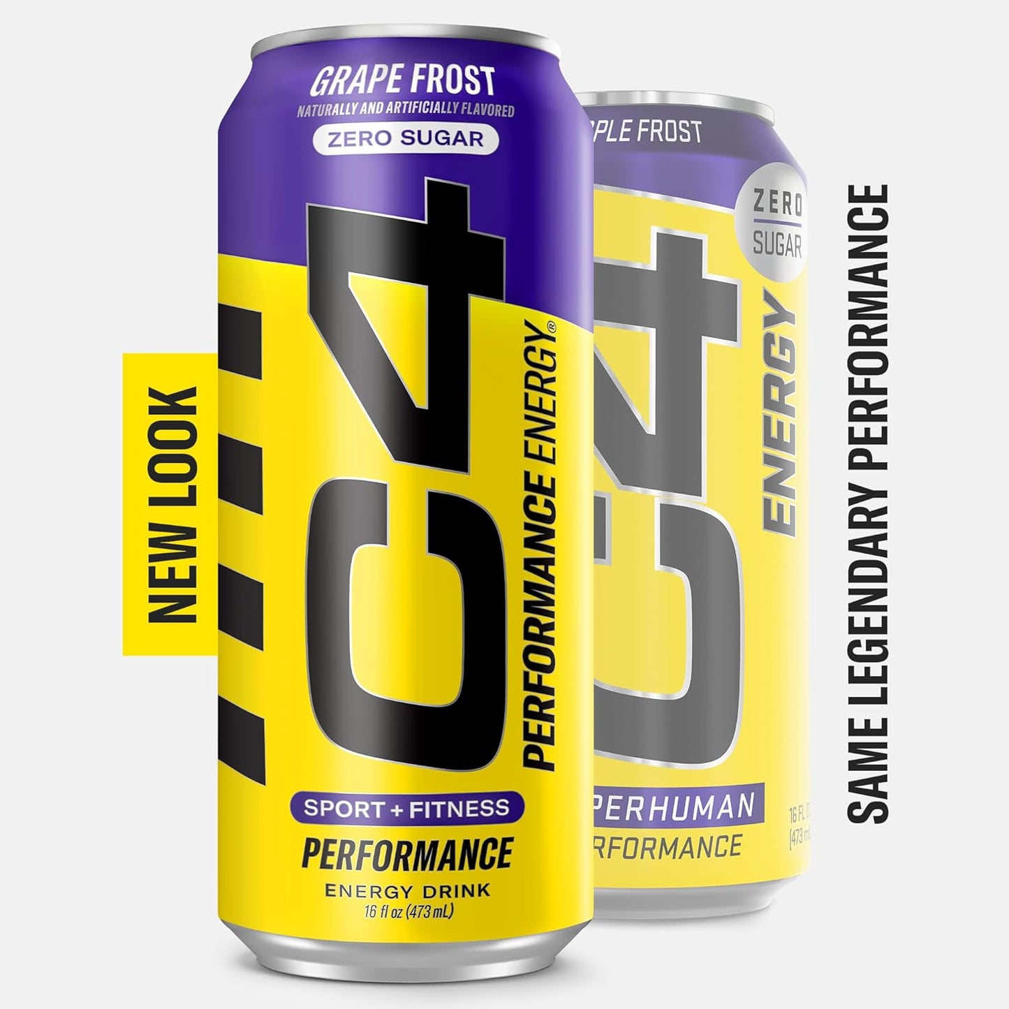 C4 Performance Energy Carbonated Purple Frost 16oz - 12ct